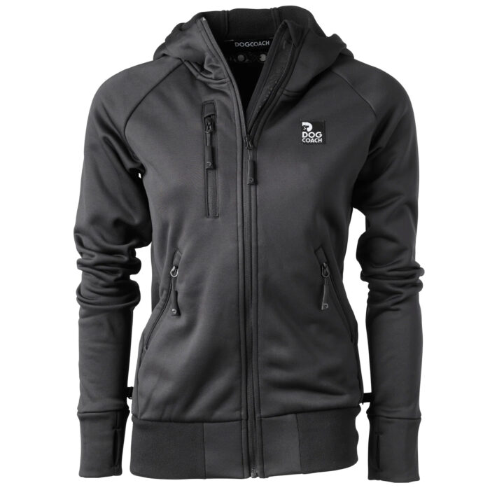 DogCoach Hundelufter Hoodie | Unisex | Sort | Luna