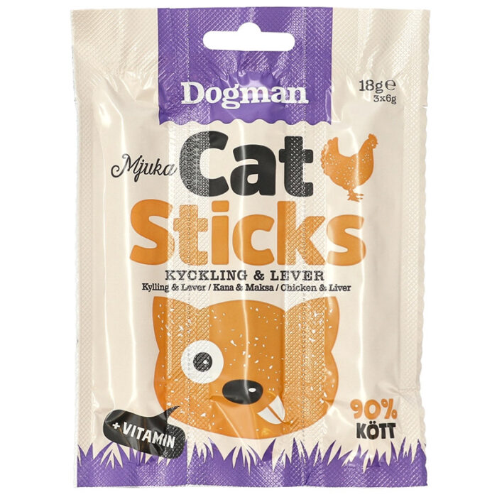 Dogman Cat sticks kylling/lever