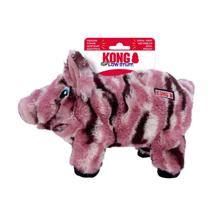 Kong Low Stuff Stripes Pig