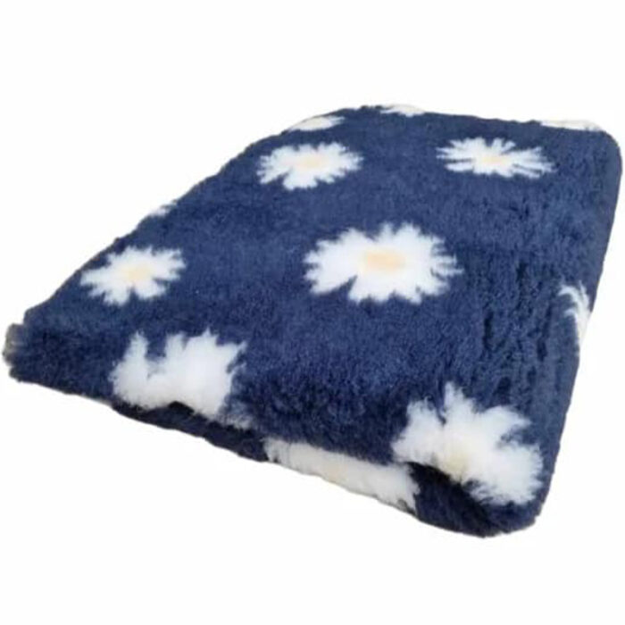 VetBed non-slip Marguerit Blå