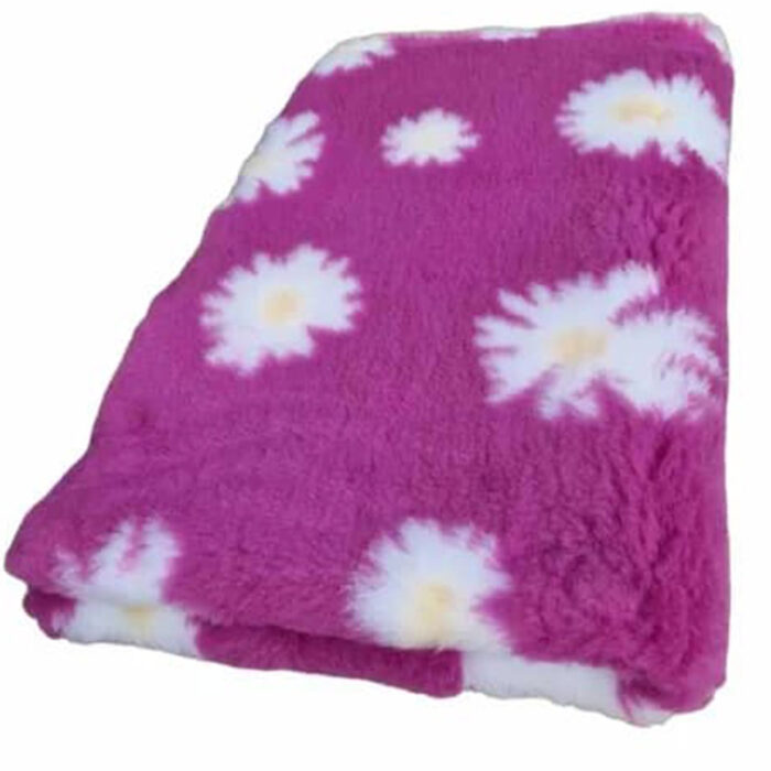 VetBed non-slip Marguerit pink
