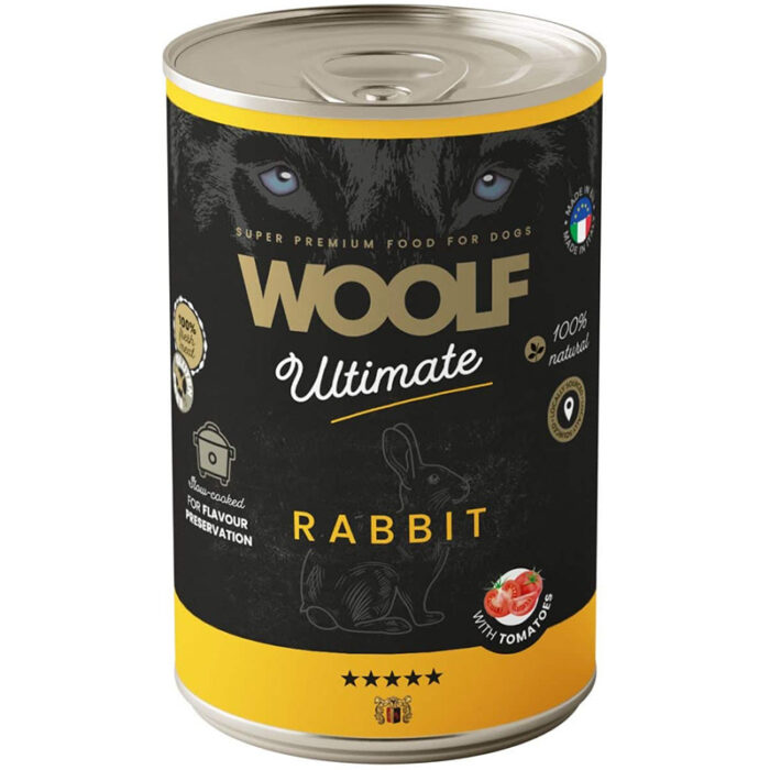 Woolf Ultimate Vådfoder, Rabbit with Tomato, 400g