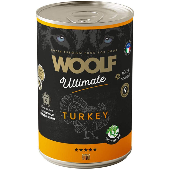 Woolf Ultimate Vådfoder, Turkey with Thyme, 400g
