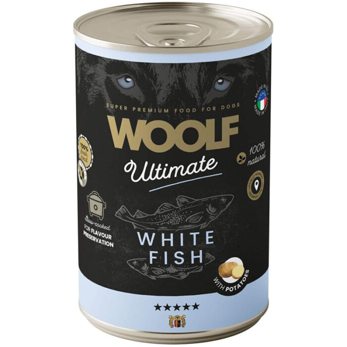 Woolf Ultimate Vådfoder, White Fish with Potato, 400g