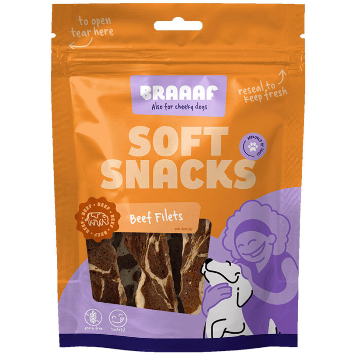 Braaaf Soft Snack Filet - Okse & Fisk