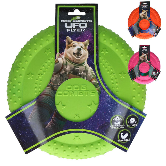Dog Comets frisbee