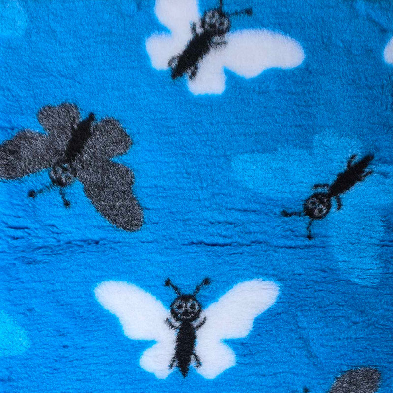 VetBed non-slip Sommerfugl Turkis - Billede 2