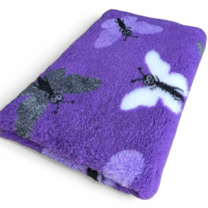 VetBed non-slip Sommerfugl Lilla
