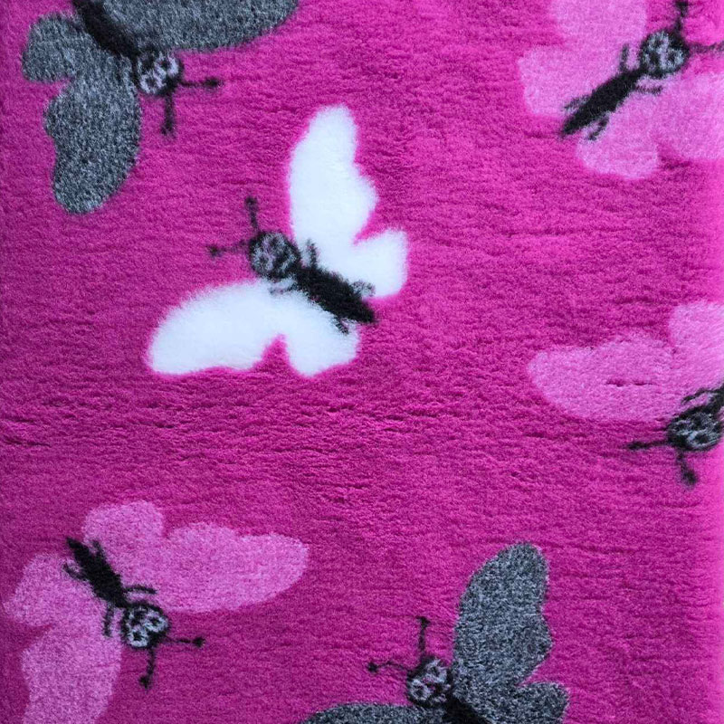 VetBed non-slip Sommerfugl Magenta - Billede 2