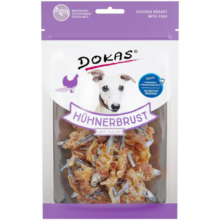 Dokas Kyllingebryst m. fisk 70g