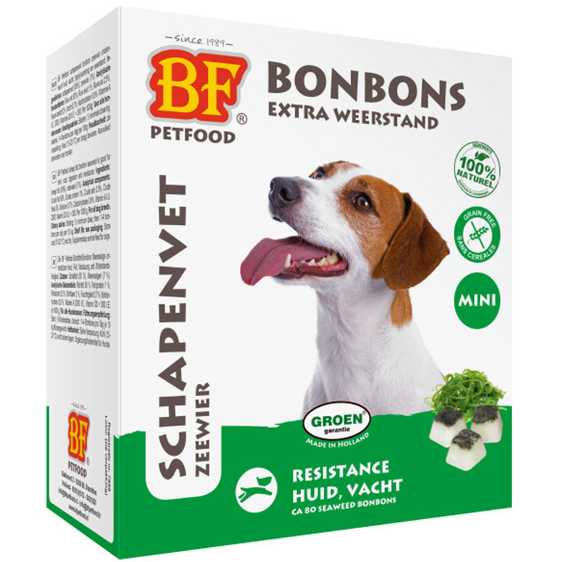 BF Petfood Fårefedt Mini Bonbons med Tang