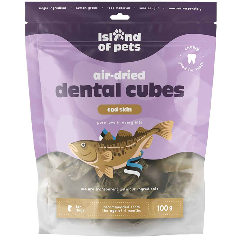 Island of Pets, Air-dried Cod Skin Dental Cubes