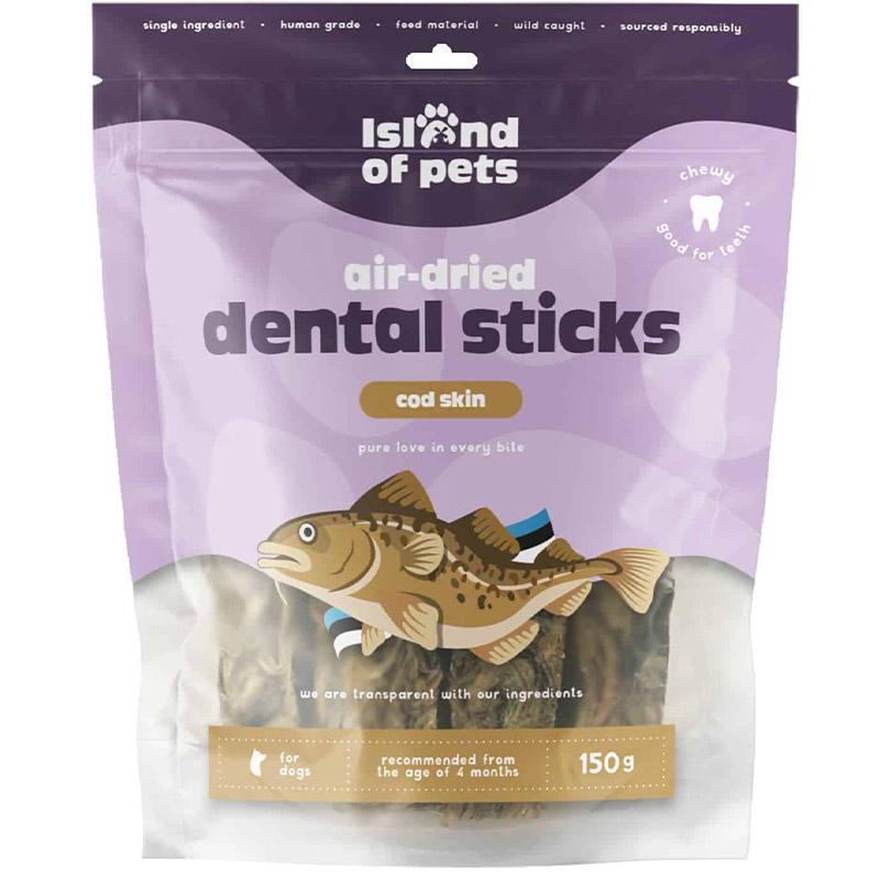 Island of Pets, Air-dried Cod Skin Dental Sticks