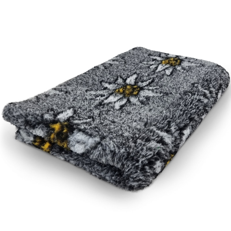 VetBed non-slip Grå med Edelweiss