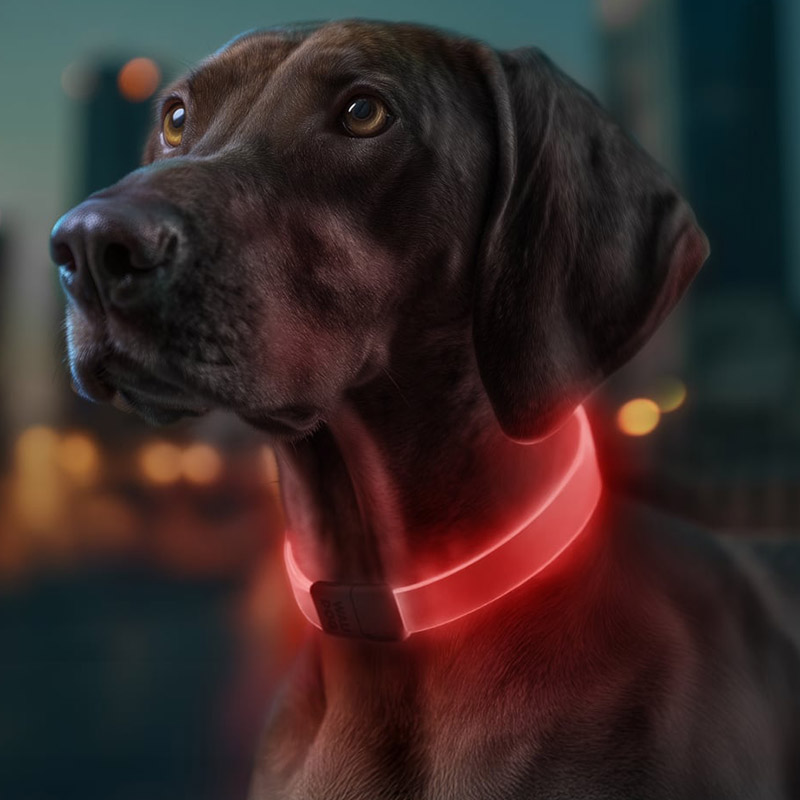 WAUDOG LED light up dog collar - Billede 4